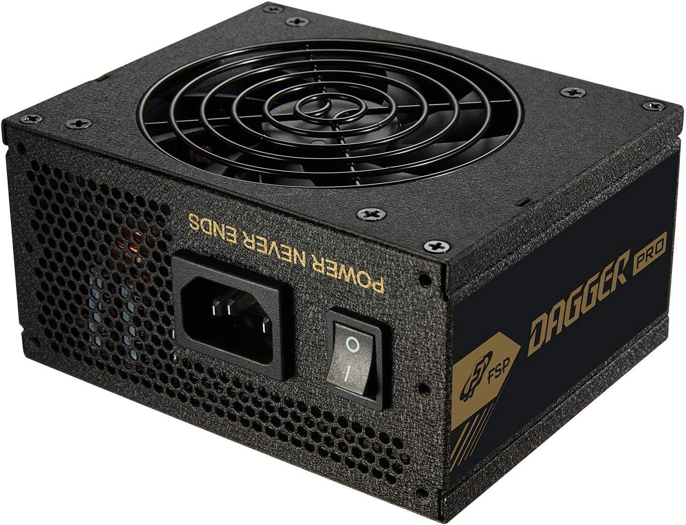 FSP Dagger Pro 650W Mini ITX Solution/SFX 12V / Micro ATX 80 Plus Gold Certified Full Modular VR / 4K Ready Gaming Power Supply (SDA2-650)