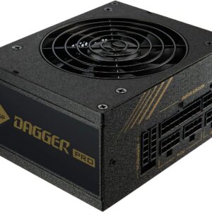 FSP Dagger Pro 650W Mini ITX Solution/SFX 12V / Micro ATX 80 Plus Gold Certified Full Modular VR / 4K Ready Gaming Power Supply (SDA2-650)