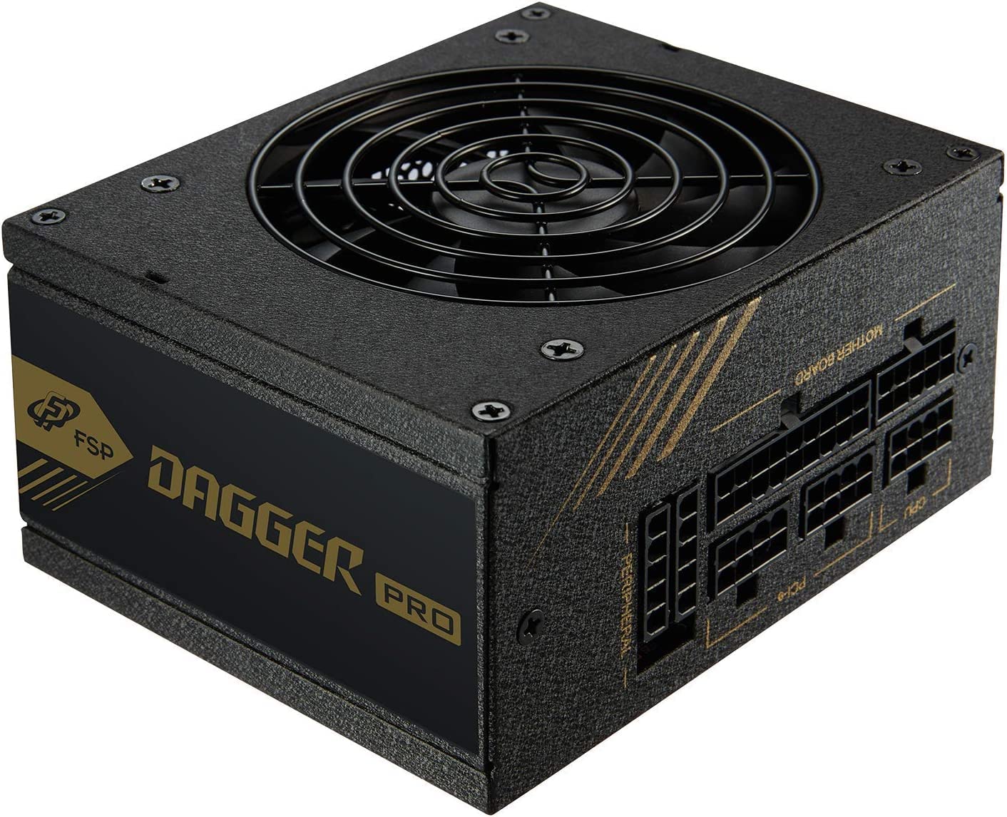 FSP Dagger Pro 650W Mini ITX Solution/SFX 12V / Micro ATX 80 Plus Gold Certified Full Modular VR / 4K Ready Gaming Power Supply (SDA2-650)