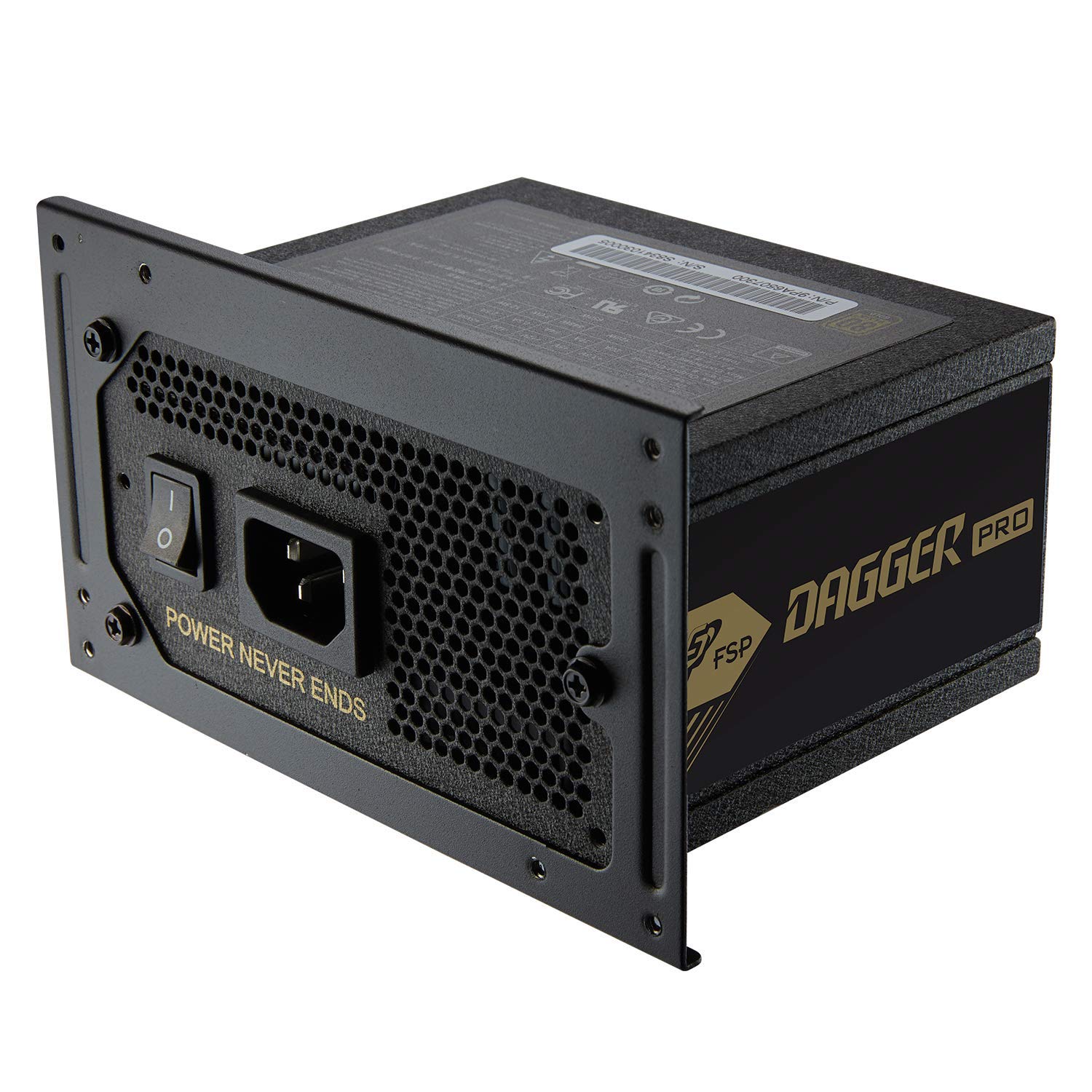 FSP Dagger Pro 650W Mini ITX Solution/SFX 12V / Micro ATX 80 Plus Gold Certified Full Modular VR / 4K Ready Gaming Power Supply (SDA2-650)