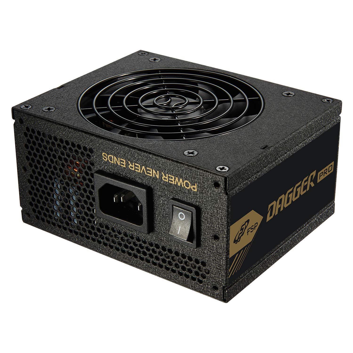 FSP Dagger Pro 650W Mini ITX Solution/SFX 12V / Micro ATX 80 Plus Gold Certified Full Modular VR / 4K Ready Gaming Power Supply (SDA2-650)