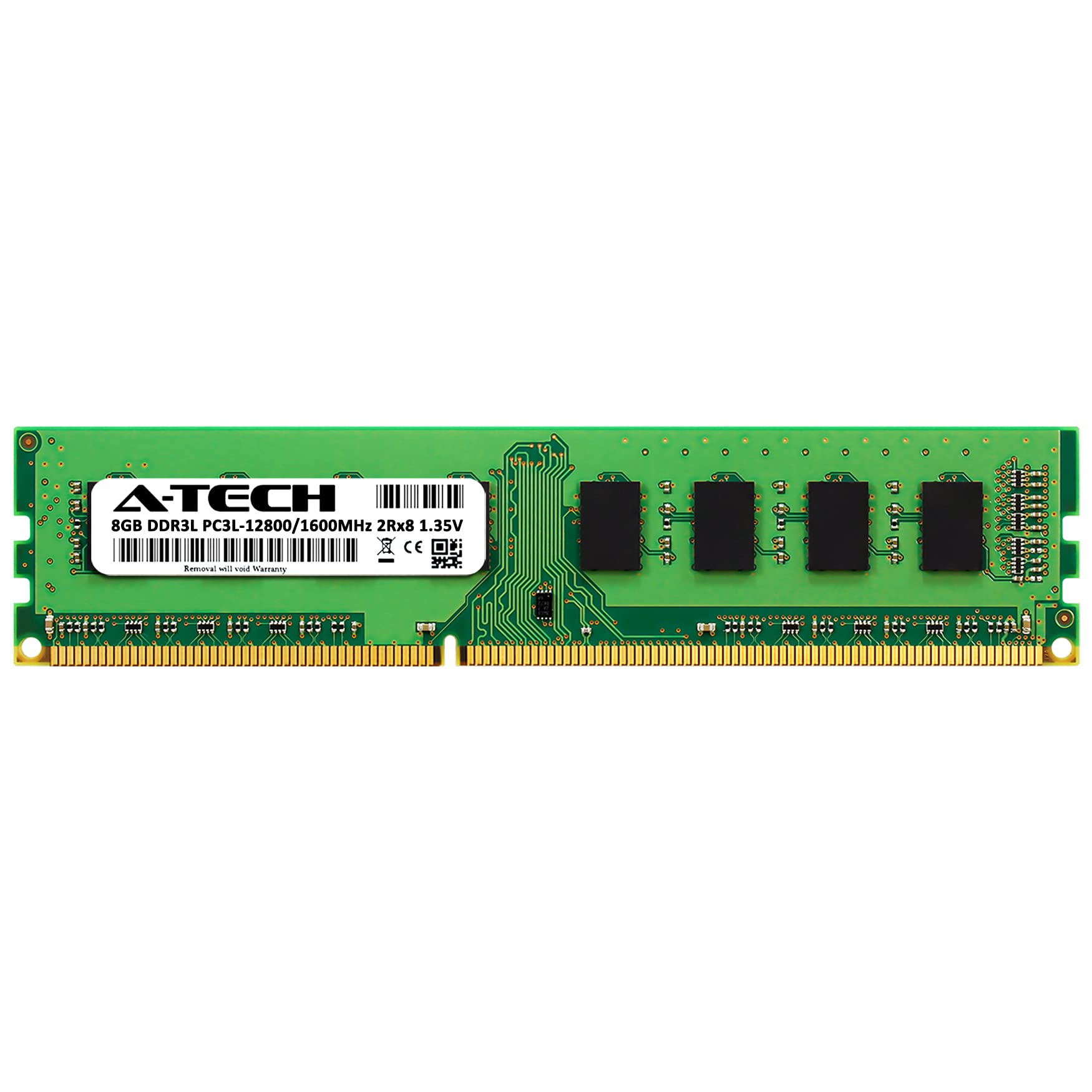 A-Tech 8GB RAM Replacement for CT102464BD160B | DDR3/DDR3L 1600MHz PC3L-12800 (PC3-12800) CL11 UDIMM 2Rx8 1.35V Non-ECC DIMM 240-Pin Desktop Memory Module