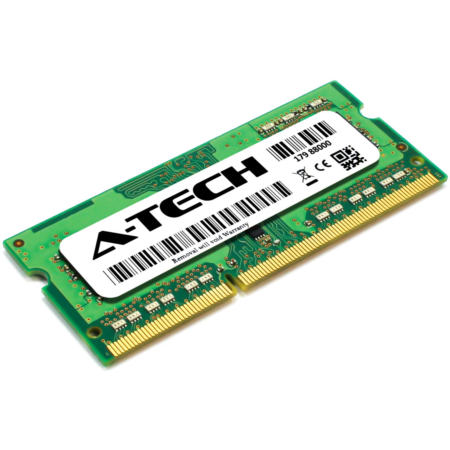 A-Tech 4GB RAM Replacement for Samsung M471B5173QH0-YK0 | DDR3/DDR3L 1600MHz PC3L-12800 1Rx8 1.35V SODIMM 204-Pin Memory Module