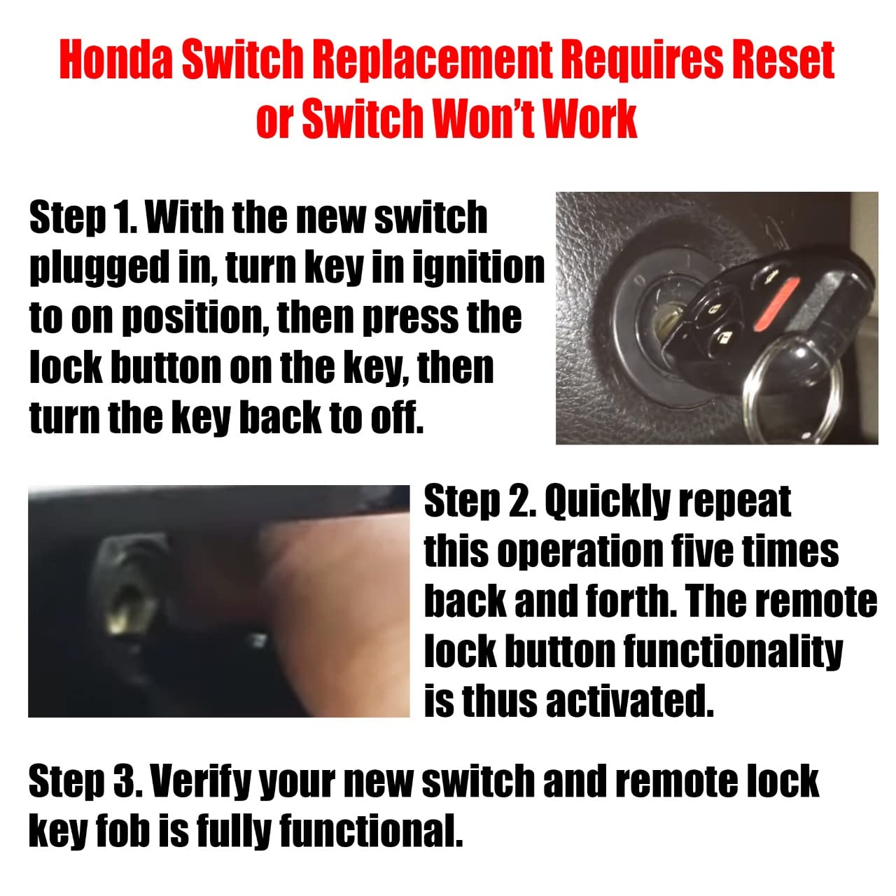 SWITCHDOCTOR Window Master Switch for 2003-2007 Honda Accord