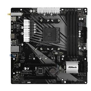 Asrock B450M/AC AM4 B450 Motherboard