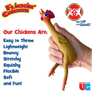 University Games | Flickin Chicken Indoor Outdoor Target Toss Game, The Go Anywhere Game for 2 or More Players Ages 6 and Up