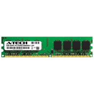 A-Tech 2GB RAM Replacement for Crucial CT25664AA1067 | DDR2 1066MHz PC2-8500 UDIMM Non-ECC 240-Pin DIMM Memory Module
