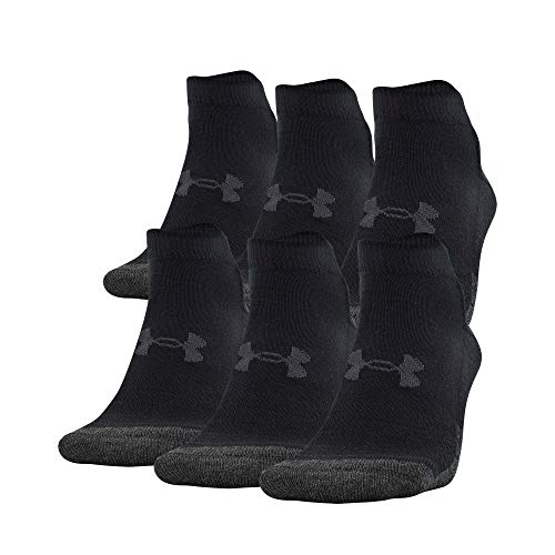 Under Armour Adult Performance Tech Low Cut Socks, Multipairs , Black (6-Pairs) , X-Large