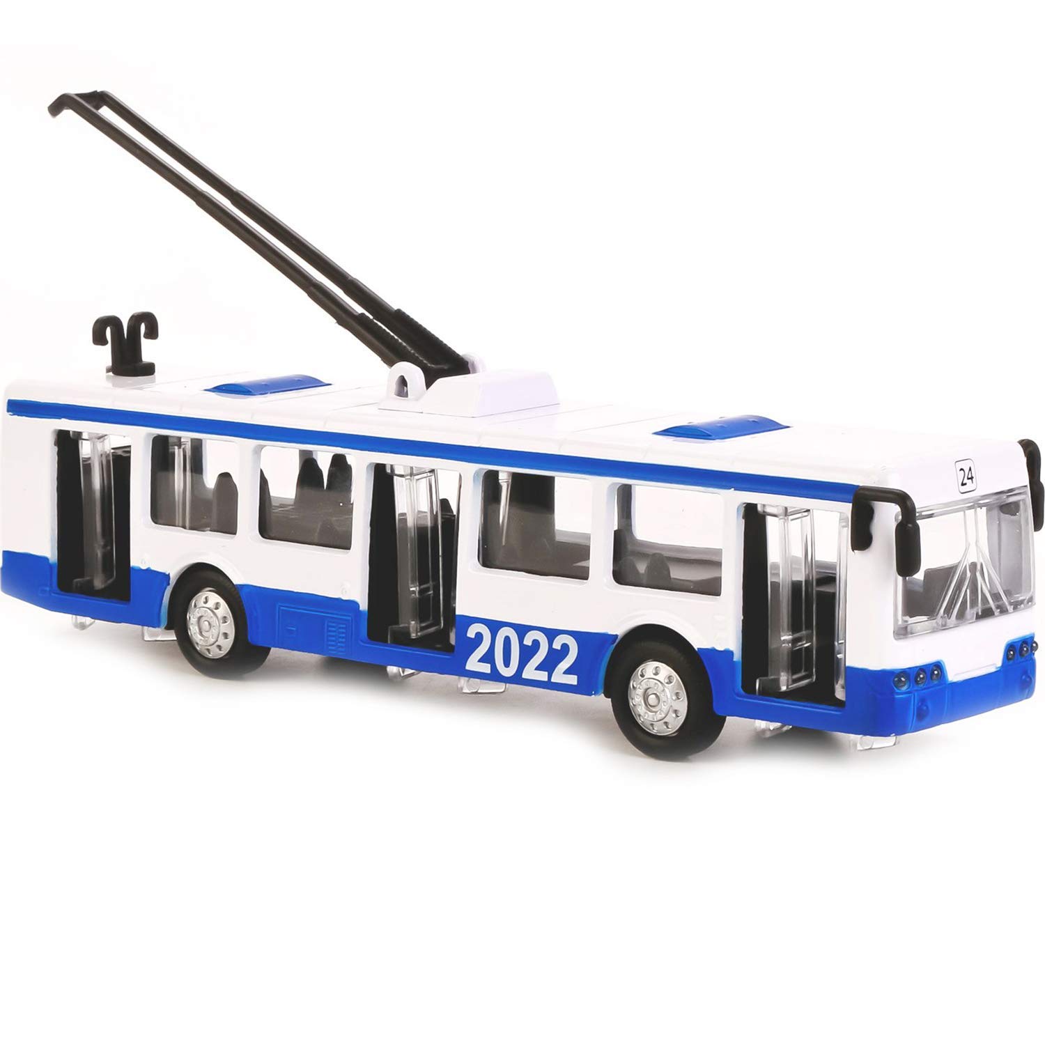 Trolley Bus Model MTRZ 6223-1:72 Scale Diecast Metal Model - Russian Collectible Toy Cars