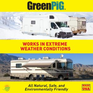 GREEN PIG RV and Marine Holding Tank Treatment, Breaks Down Waste, Eliminates Odors, Environmentally Friendly, 1 Gallon