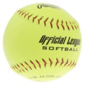 Rawlings 11" Official League Fast Pitch Dura-Hyde Worth Cork Softballs (4 Count)