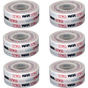 WAR Tape Easy Tear Athletic Fight Tape (6 Rolls) 0.5" Half Inch | Hand Finger Wrist Wrap | for Boxing BJJ Crossfit