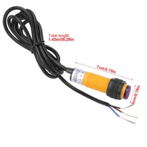 Infrared Ray Through-Beam Reflection Optical Photoelectric Switch Sensor E18-B03P1 5-30cm DC 3 Wire 6-36V PNP IR Photoelectric Sensor Switch