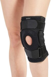 hinged knee brace for men and women, knee support for swollen acl, tendon, ligament and meniscus injuries