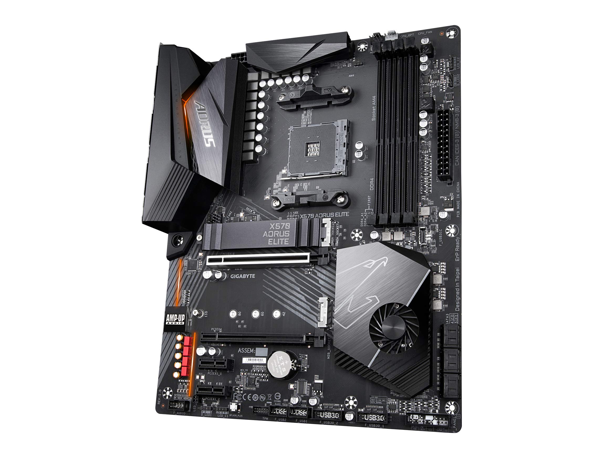 Gigabyte X570 AORUS Elite (AMD Ryzen 3000/X570/ATX/PCIe4.0/DDR4/USB3.1/Realtek ALC1200/Front USB Type-C/RGB Fusion 2.0/M.2 Thermal Guard/Gaming Motherboard)