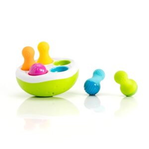 fat brain toys spinnypins - sensory & motor skills toy for babies & toddlers