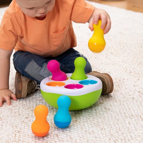 Fat Brain Toys SpinnyPins - Sensory & Motor Skills Toy for Babies & Toddlers