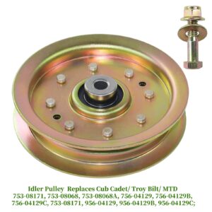 POSEAGLE 918-04456B Spindle Assembly with 756-04129B Idler Pulley Replaces 618-04456, 618-04461, 918-04456, 918-04456A, 753-08171, 753-08068, 756-04129 for Toro LX420, LX425, Cub Cadet LT1042 Tractors