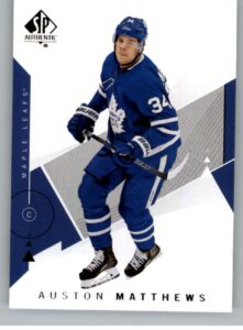 2018-19 sp authentic hockey #31 auston matthews toronto maple leafs official nhl trading card from upper deck (ud)