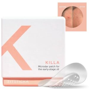 zitsticka killa acne patches for face - world's most potent pimple patch with fast-acting microdarts - starts working within 2 hours for deep, early-stage zits & blemish - 8 count