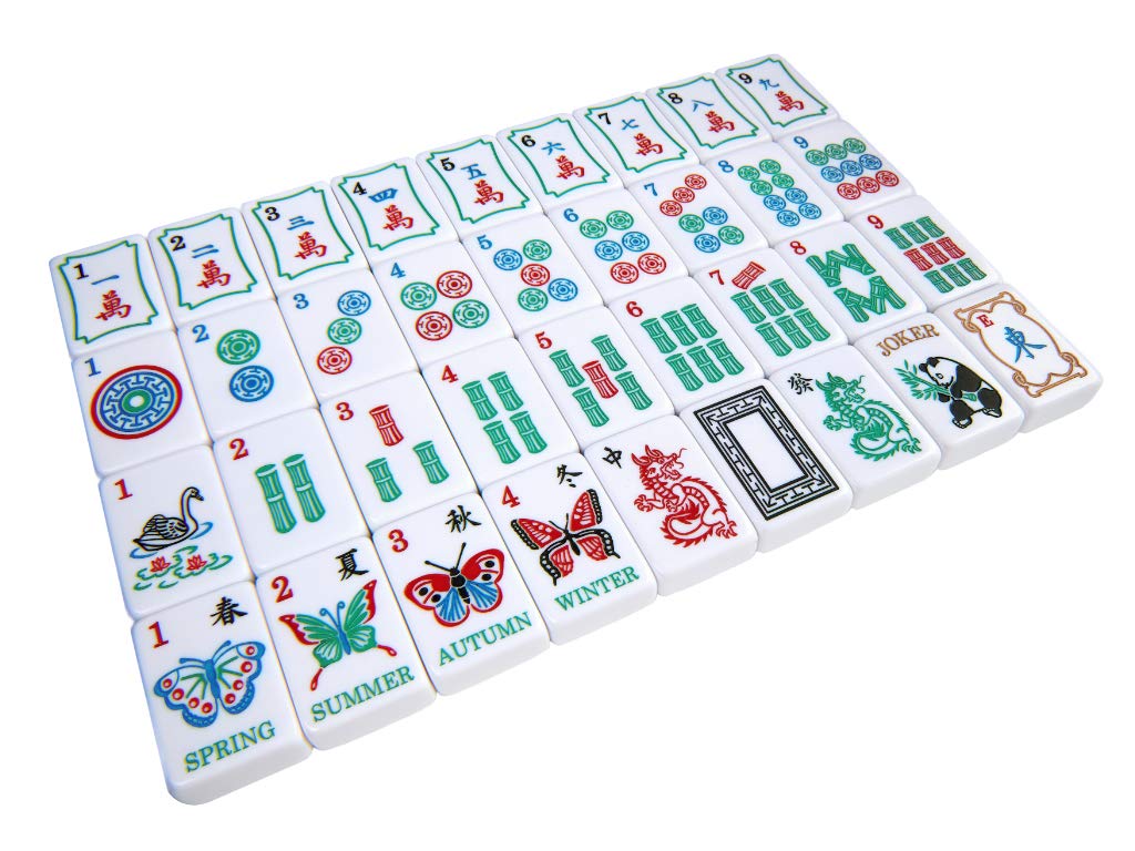 Linda Li New! - American Mahjong Set The Artisan Collection: Butterfly Series – in Black Poppy Soft Bag