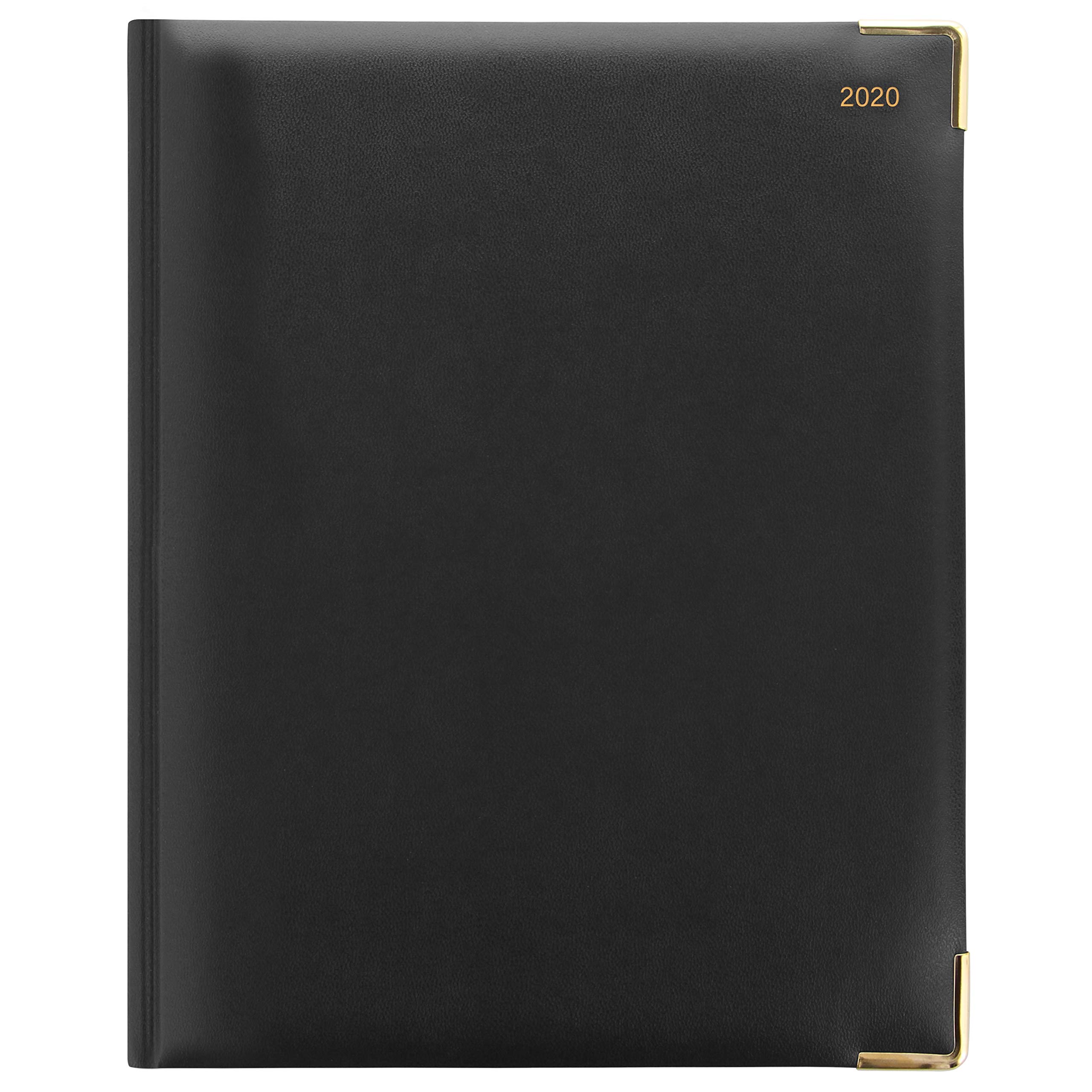 Letts Classic Quarto Vertical Week to View 2020 Diary with Appointments - Black