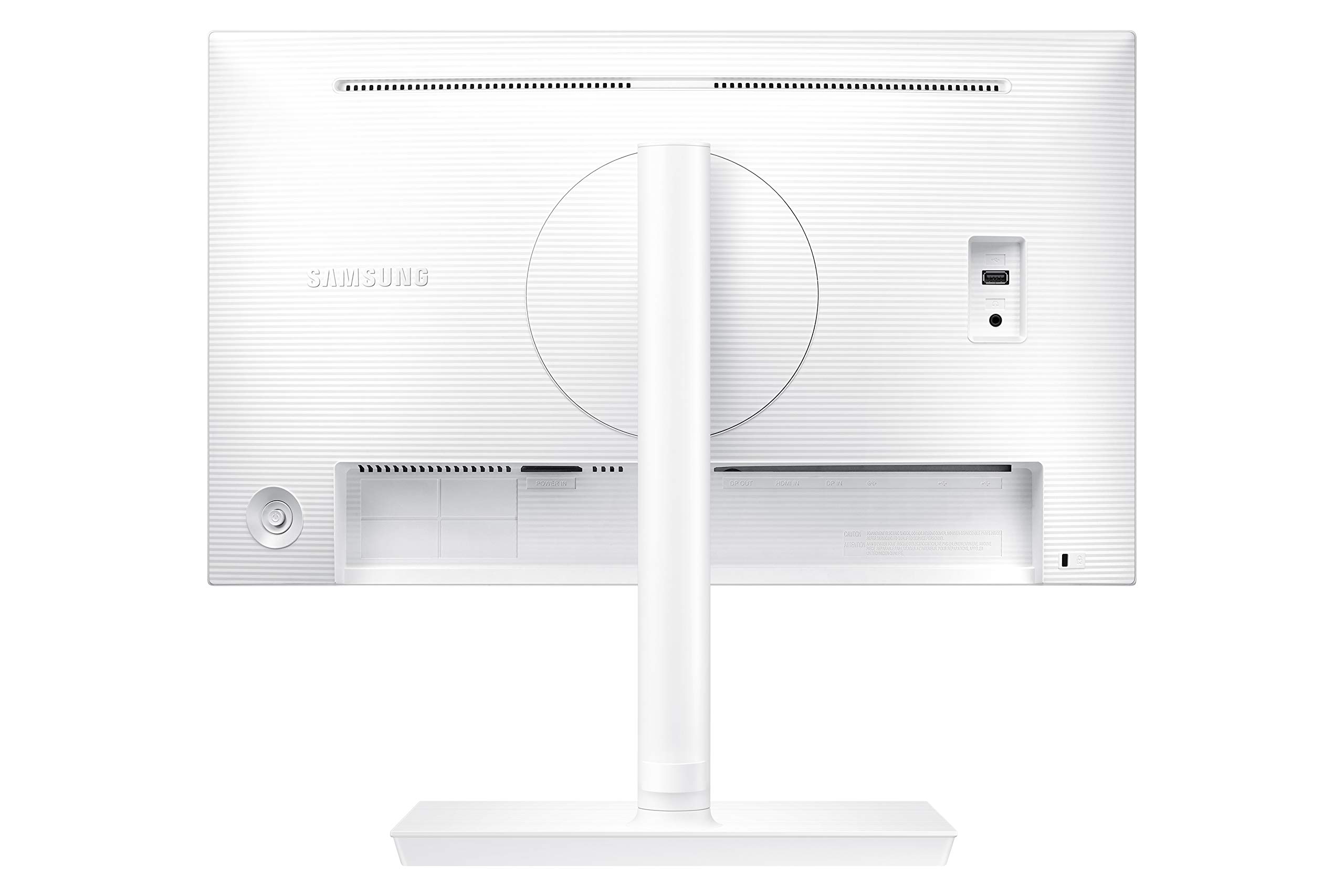 SAMSUNG SH850 Series 24-Inch WQHD (2560x1440) Computer Monitor, Display Port, HDMI, USB-C, Height Adjustable Stand, 3 Yr WRNTY (LS24H851QFNXZA), White