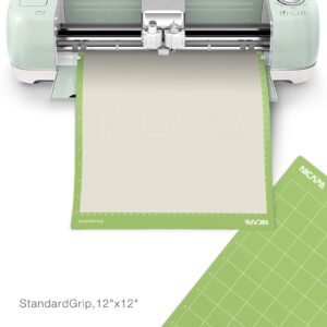 Nicapa Standard Grip Cutting Mat for Cricut Maker 3/Maker/Explore 3/Air 2/Air/One (12x24 inch,3pack) Adhesive&Sticky Non-Slip Flexible Square Gridded Cut Mats Replacement Accessories Mats Vinyl Craft