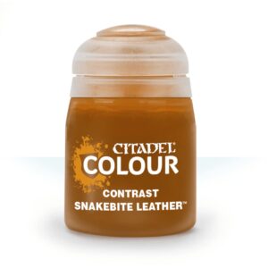 games workshop citadel pot de peinture - contrast snakebite leather (18ml)