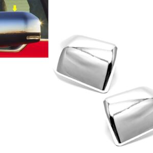 eLoveQ Chrome Top Half Side Mirror Cover Covers Compatible with 2015-2019 Ford F-150