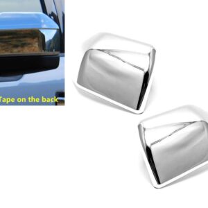 eLoveQ Chrome Top Half Side Mirror Cover Covers Compatible with 2015-2019 Ford F-150