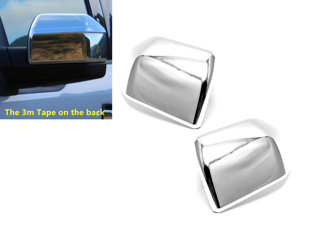 eLoveQ Chrome Top Half Side Mirror Cover Covers Compatible with 2015-2019 Ford F-150