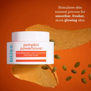 Bliss Face Mask Skin Care | Clean | Paraben Free | Cruelty-Free | Vegan (Pumpkin Powerhouse - Resurfacing)