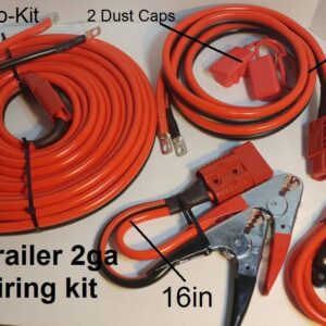 2Ga Permanent Installation 7pc Dump Trailer/Winch Kit 36ft Universal kit