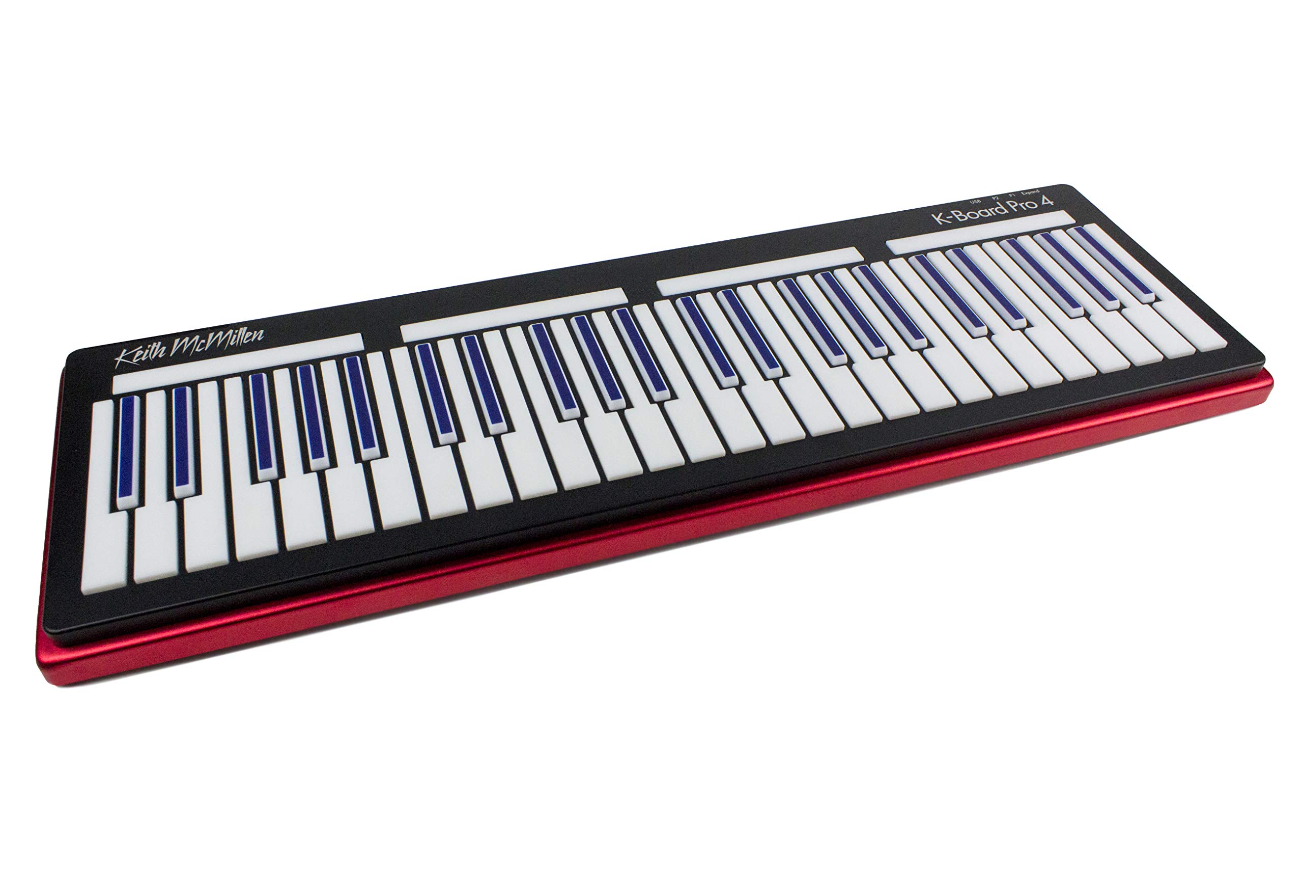 Keith McMillen Instruments K-Board Pro 4 | 48-Key MPE Expressive USB MIDI Controller with Polyphonic Aftertouch, Per-Note Adjustable Pitch Bend, and Per-Note Modulation/Slide