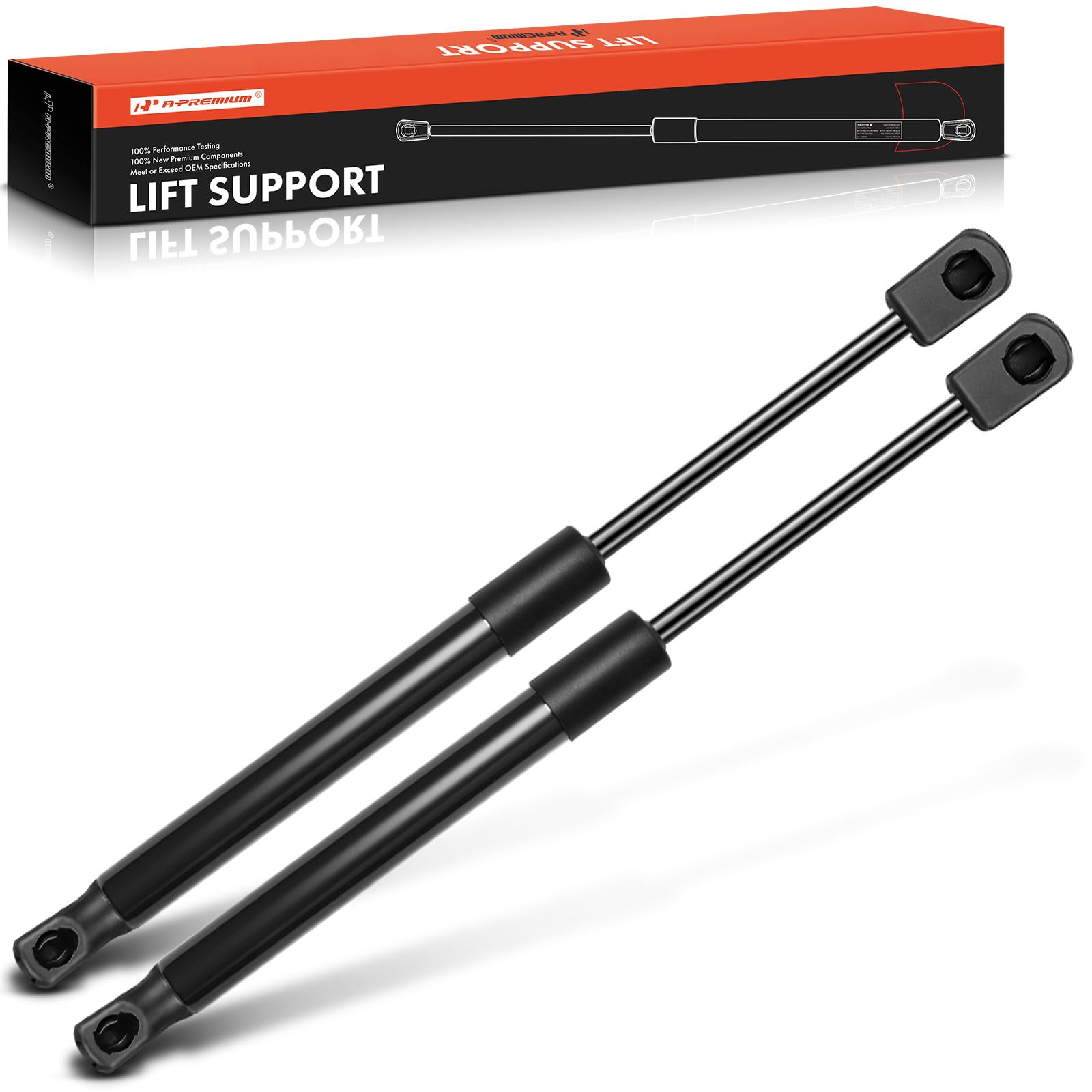 A-Premium Rear Trunk Lift Supports Shock Struts Compatible with Ford Fusion Mercury Milan Lincoln MKZ without Spoiler 2-PC Set