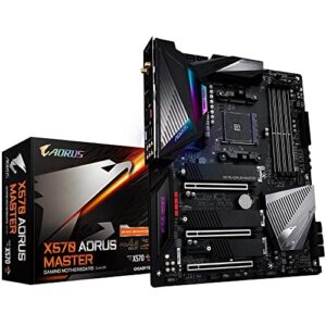 gigabyte x570 aorus master (amd ryzen 3000/x570/atx/pcie4.0/ddr4/usb3.1/ess 9118 sabre hifi dac/fins-array heatsink/rgb fusion 2.0/3xm.2 thermal guard/gaming motherboard)