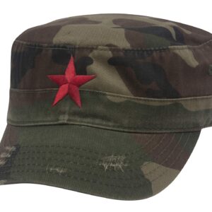 New Army Cadet Adjustable Hat w/Red Star - Camo