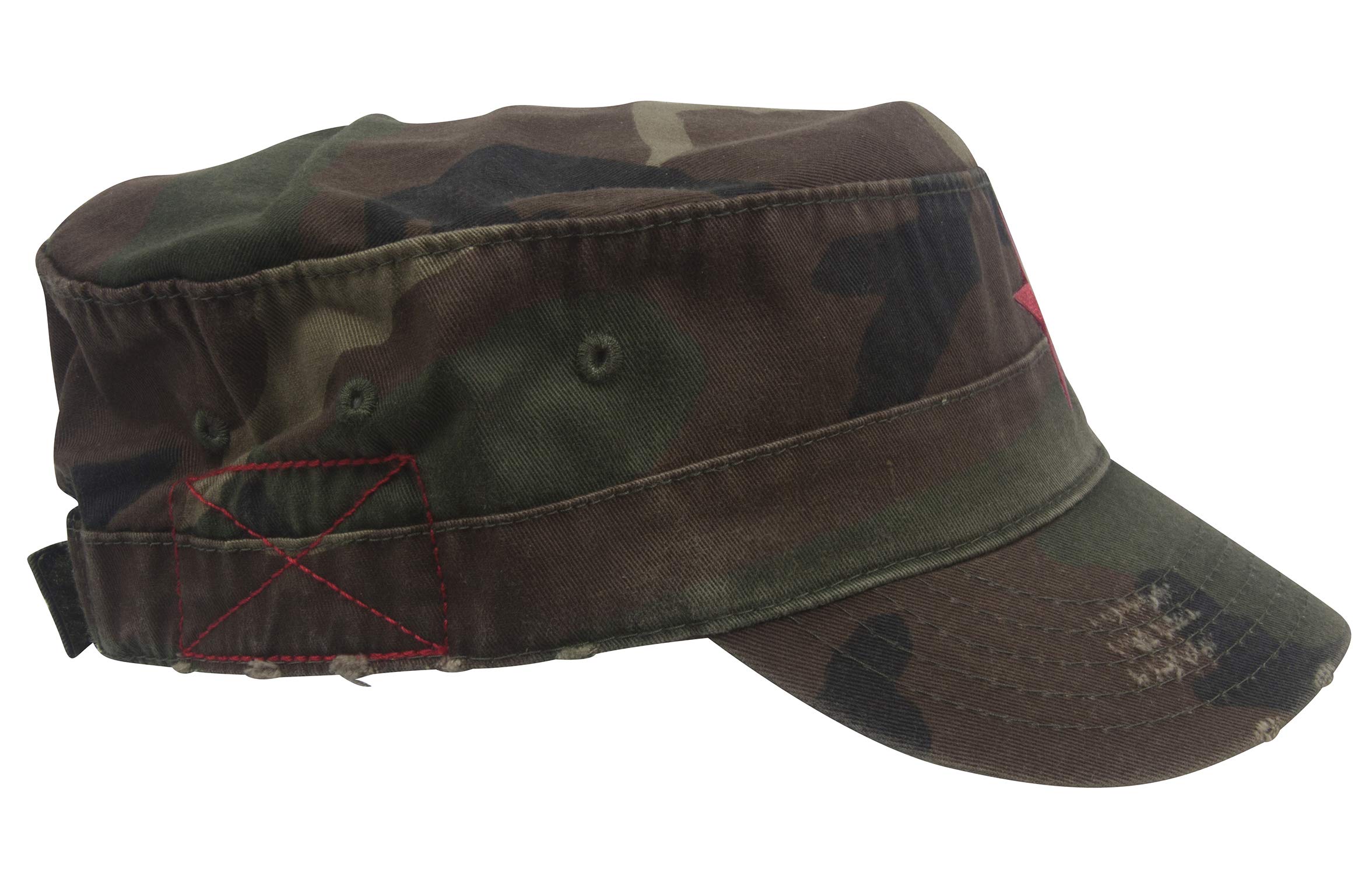 New Army Cadet Adjustable Hat w/Red Star - Camo