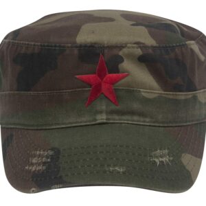 New Army Cadet Adjustable Hat w/Red Star - Camo