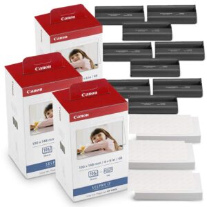 canon kp-108in color ink and paper set includes total of 324 sheets and 9 ink cartridges