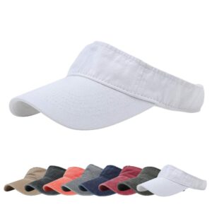 DOANNOTIUM Sport Sun Visor Hats Tie-dye Ball Caps Empty Top Baseball Sun Cap for Men Women White