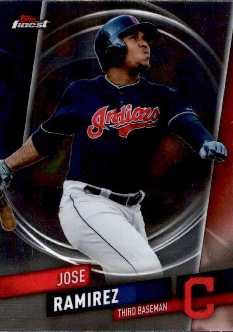 2019 Finest #89 Jose Ramirez Cleveland Indians Baseball Card