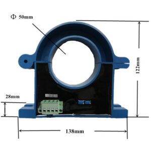 Loulensy AC Current Transformer Transducer Sensor Split Core Input 0-1000A AC Output 0-10V DC (0-500A AC, AS1DB5H-SP-10V, 1, AS1DB5H-SP-10V)