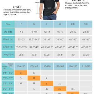 BALEAF Men's UPF 50+ Outdoor Running Workout Short-Sleeve T-Shirt Deep Gray Size L