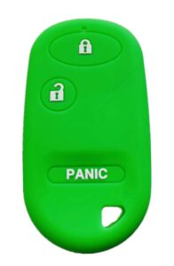 rpkey silicone keyless entry remote control key fob cover case protector replacement fit for honda accord element civic pilot 72147-s5a-a01 nhvwb1u523 nhvwb1u521 a269zua106 72147-s04-a01(green)