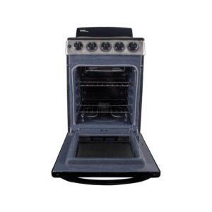 20" Electric Range, Coil Elements,Glass Door Window,Push & Turn Knobs