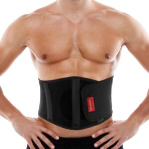 ortonyx ergonomic umbilical hernia belt for men and women - abdominal support binder with compression pad - navel ventral epigastric incisional and belly button hernias surgery brace - ox353-l/xxl