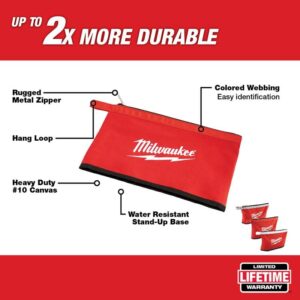 Milwaukee 48-22-8193 12 in. Zipper Tool Bag in Multi-Color - pack of 3