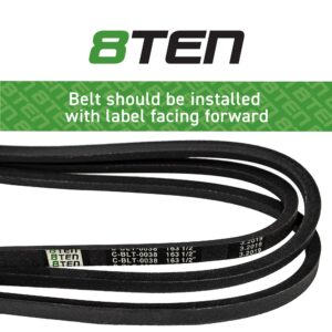 8TEN Deck Belt for Husqvarna 522795901 LZ 5225 5227 6127 6130 Dixon Ultra 61 BF 52-inch Cut